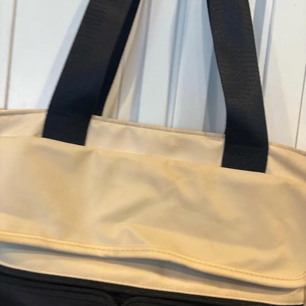Cream And Black‎ Backpack